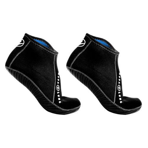 Aqualung 3mm Ergo Neoprene Socks Low Top w/ Grip, Size: X-Small
