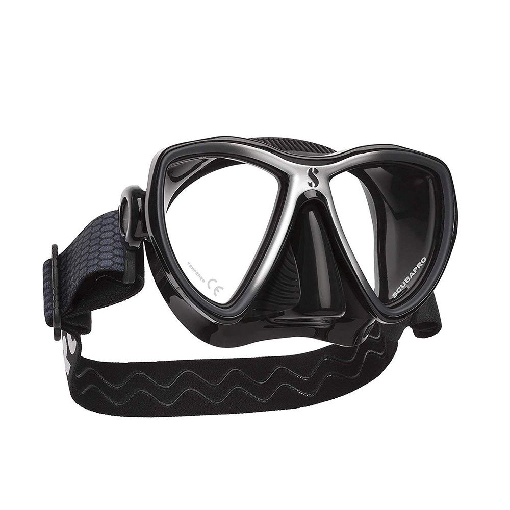 Scubapro Synergy Mini Mask w/ Comfort Strap, Color: Black/Silver