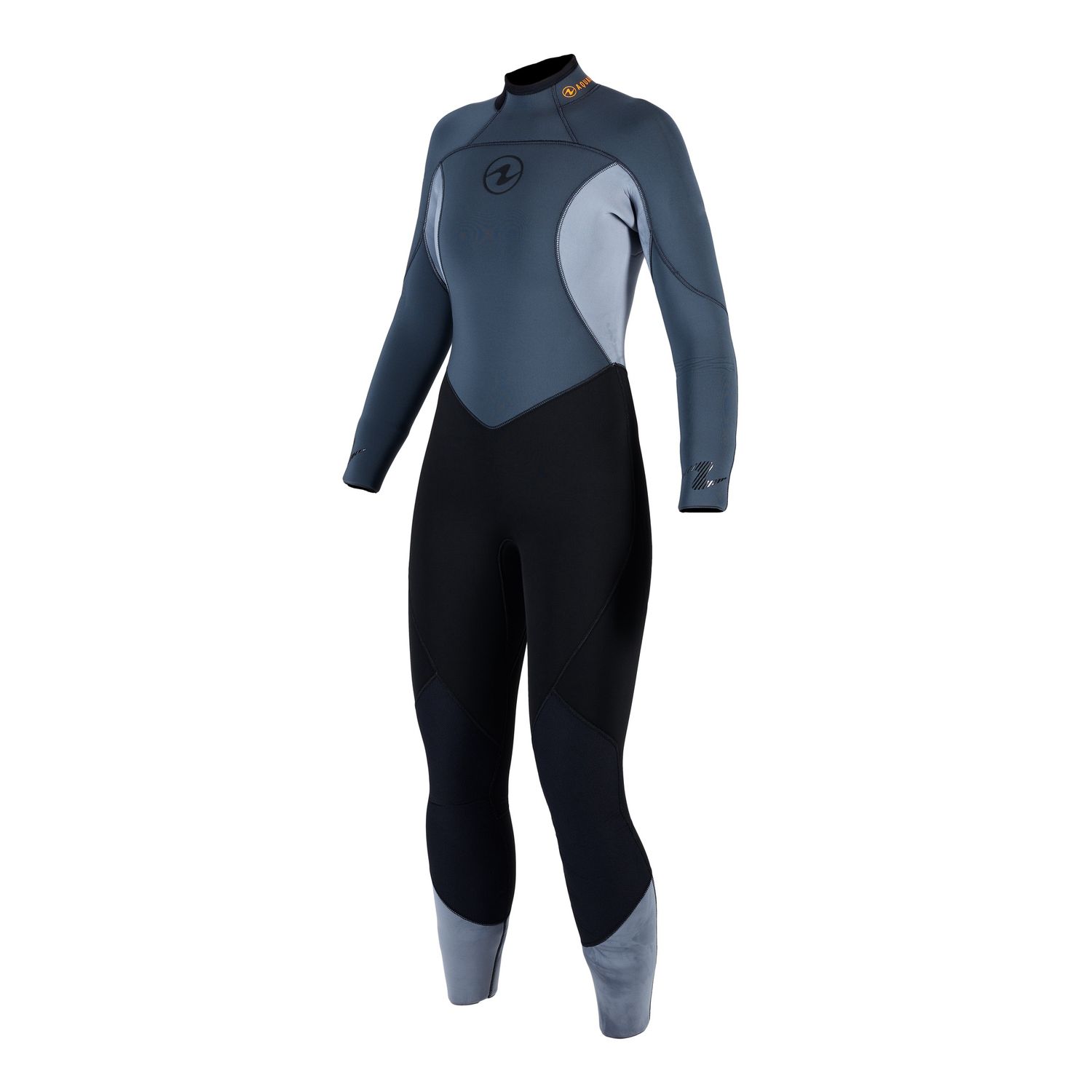 Aqualung Women's Aquaflex 7mm Wetsuit, Grey/Orange, Size: Medium