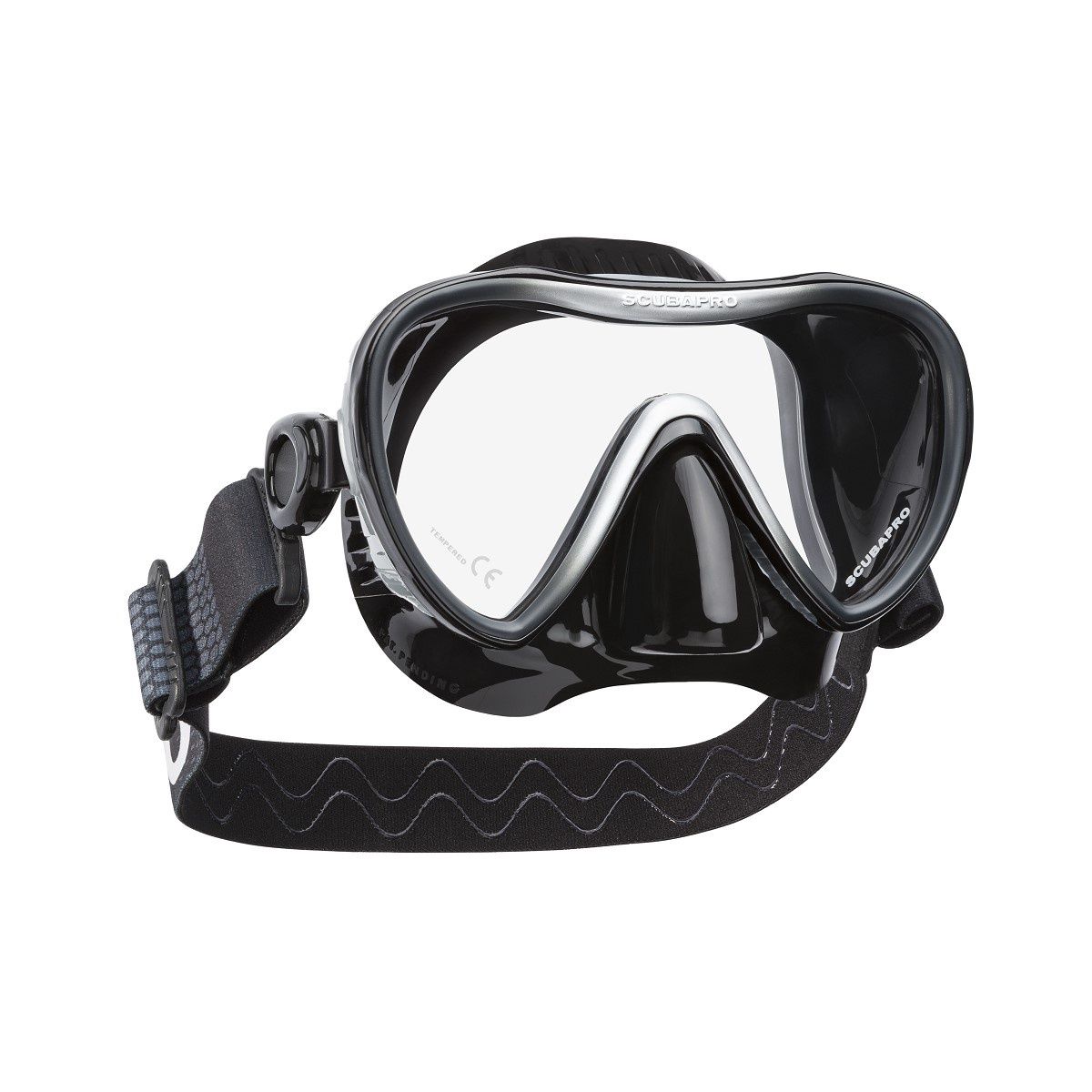 Scubapro Synergy 2 Mask w/Comfort Strap, Color: Black/Silver