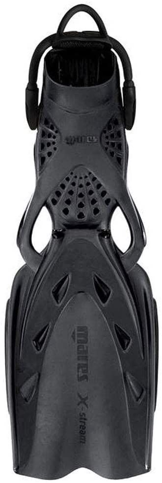 Mares X-Stream Diving Fins with Bungee Straps, Color: Black, Size: Regular
