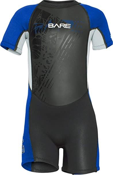 Bare 2mm Tadpole Shorty - Kids, Color: Blue, Size: 4