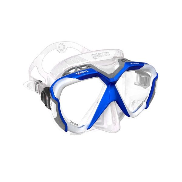 Mares X-Wire Scuba Mask, Color: Blue/Clear