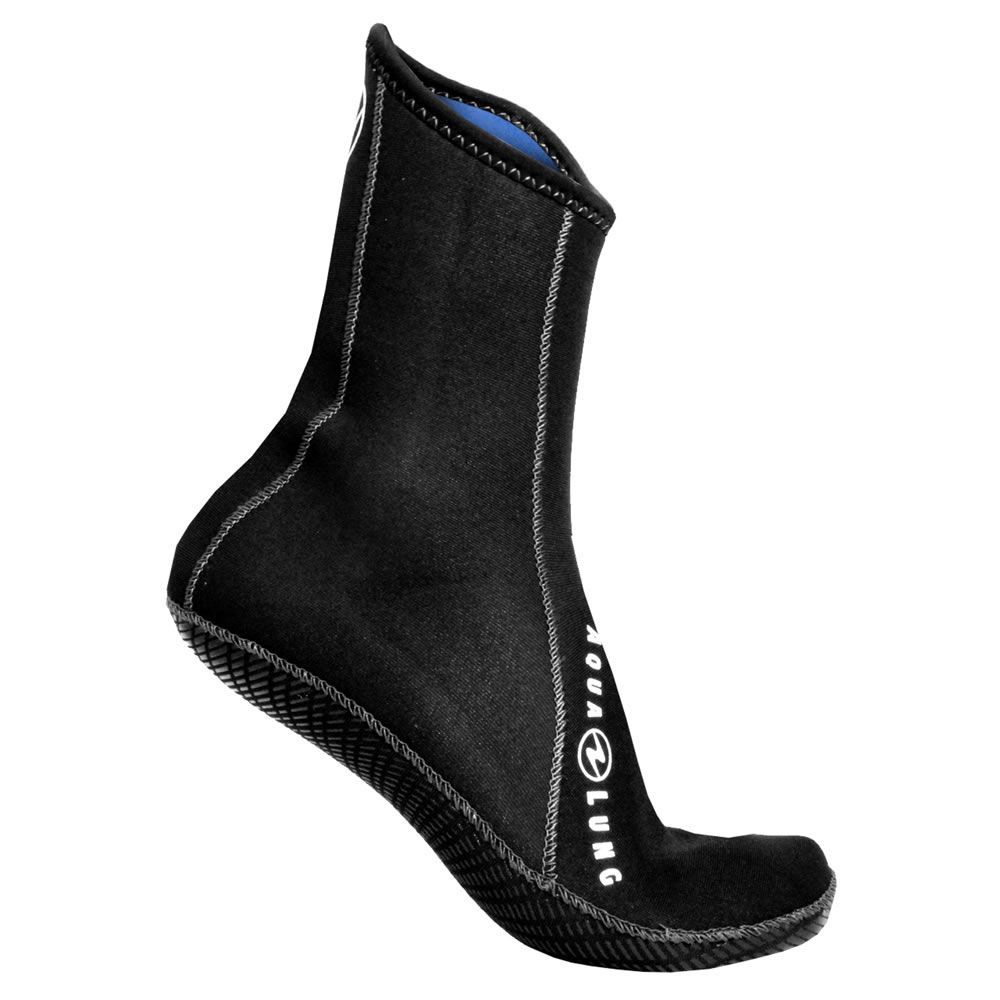 Aqualung 3mm Ergo Neoprene Socks High Top w/ Grip, Size: X-Small