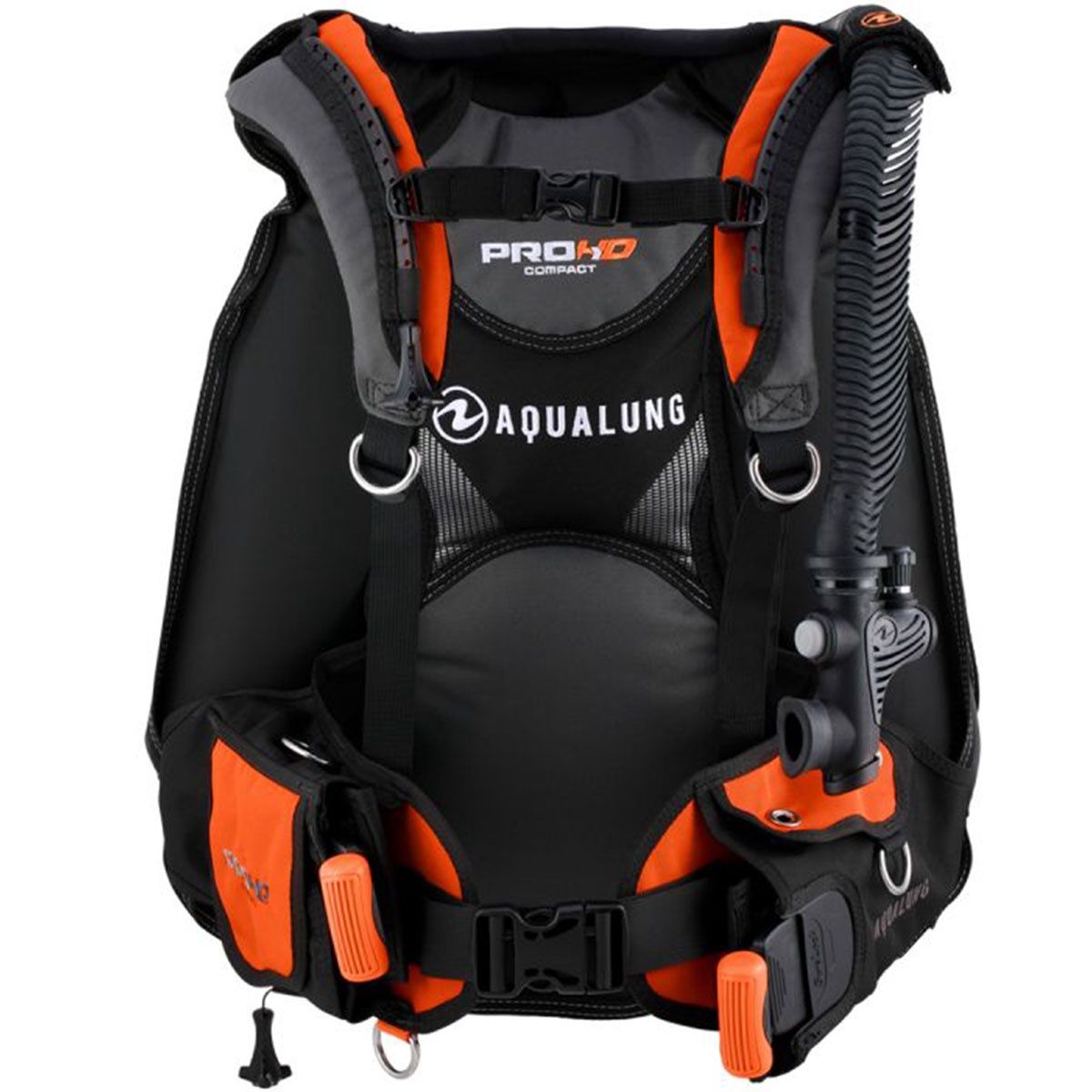 Aqua Lung Pro HD Compact BCD - Gray/Orange, Color: Gray/Orange, Size: XX-Small/X-Small