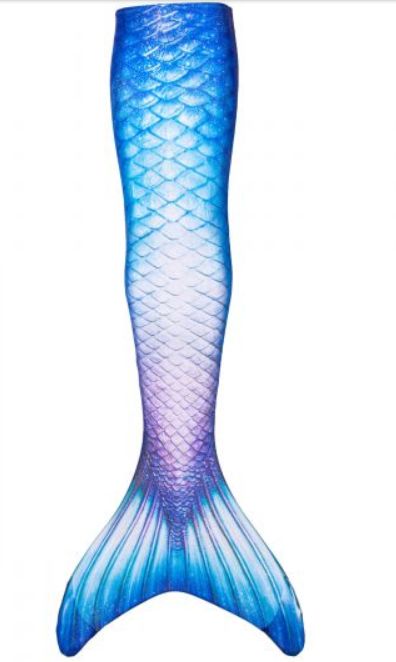 Fin Fun Mermaid Tail with Monofin - Kids, Color: Blue Lagoon, Size: Kids - 10