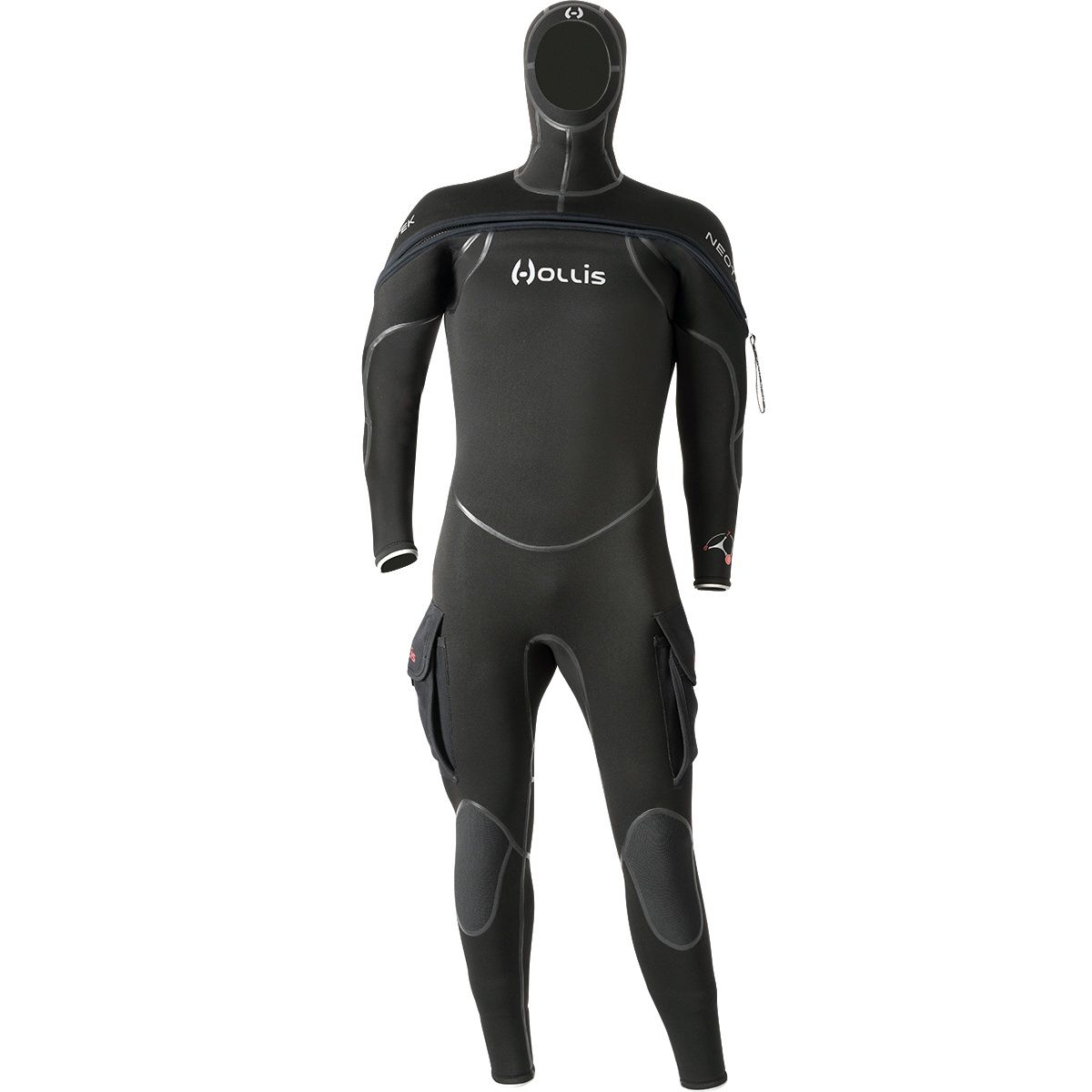 Hollis Neotek Semi-Drysuit V2 - Unisex, Color: Black, Size: Medium