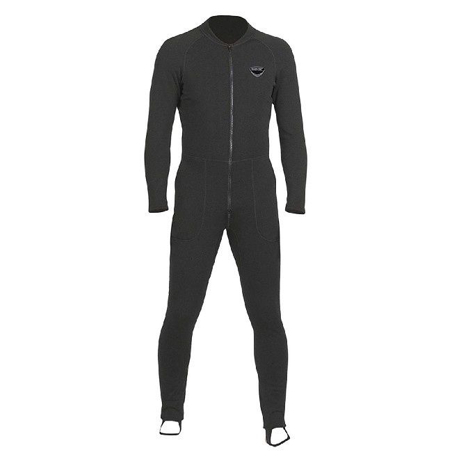 SEAC Unifleece Insulating Undergarment for Dry Suits, Color: Black, Size: Large