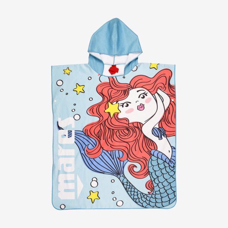 Mares Seaside Poncho - Junior, Design: Mermaid