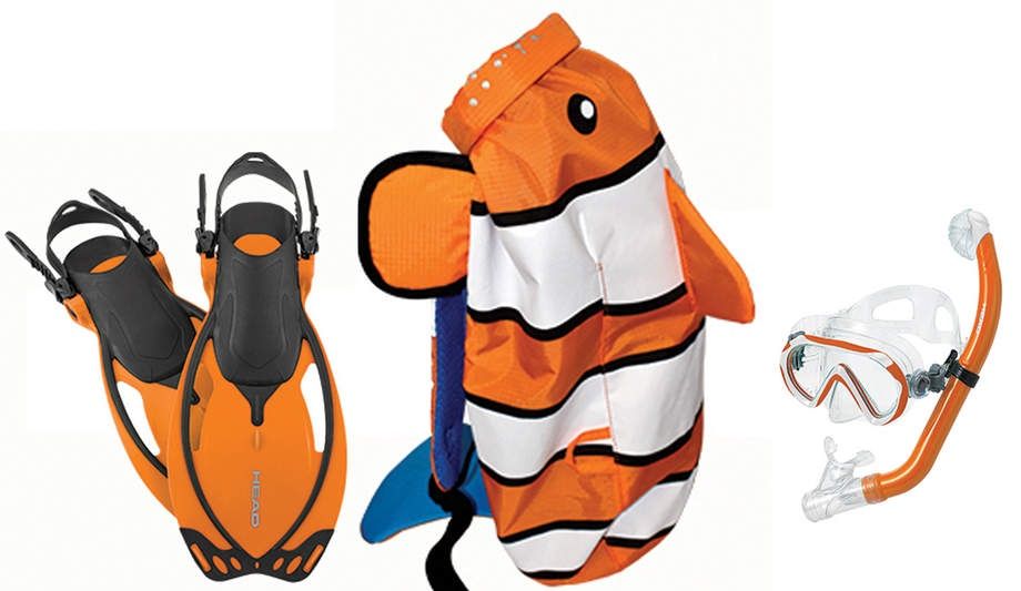 Mares Sea Pals Jr. Snorkeling Set, Size: Small/Medium, Style: Clownfish