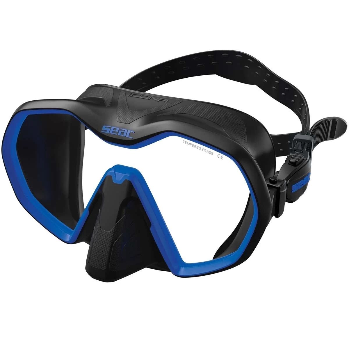 SEAC Icona Dive Mask, Color: Black/Blue
