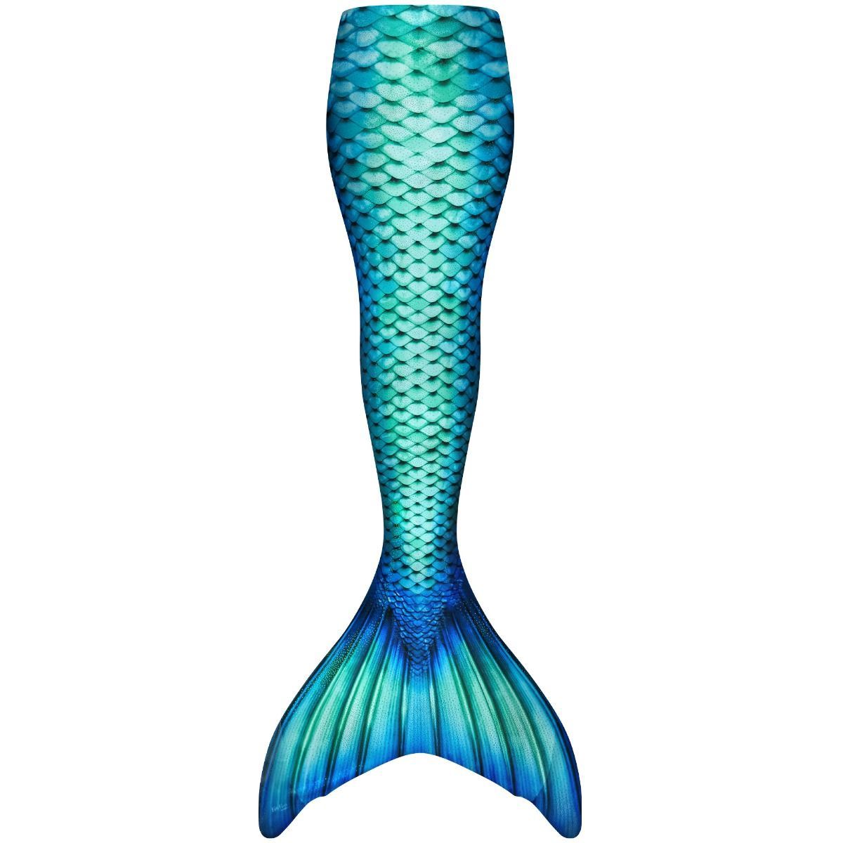 Fin Fun Mermaid Tail with Monofin - Adult, Color: Aquamarine, Size: Medium