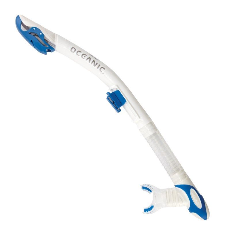 Oceanic Ultra Dry Snorkel, Color: White/Blue