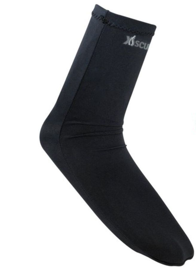 XS Scuba Lycra Dive Socks, Color: Black