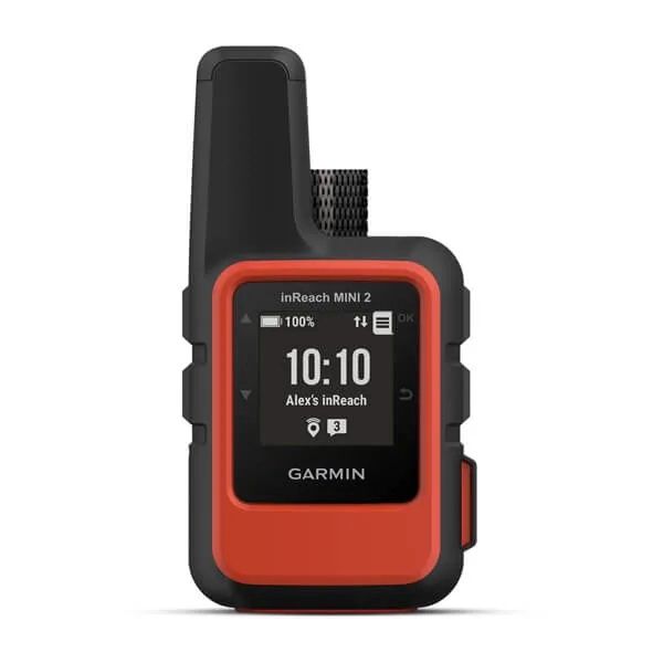 Garmin inReach Mini 2 Satellite Communicator, Color: Flame Red