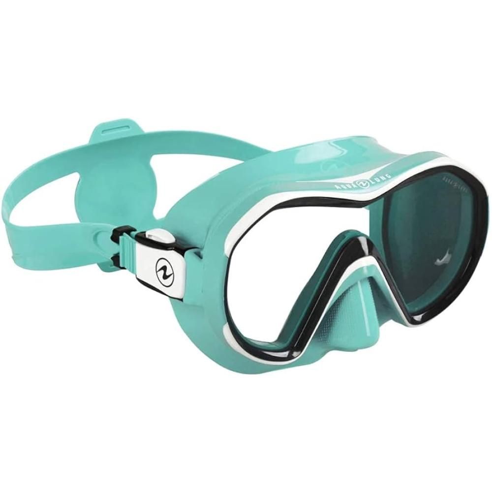 Aqualung Reveal X1 Mask - Turquoise/White, Color: Turquoise/White