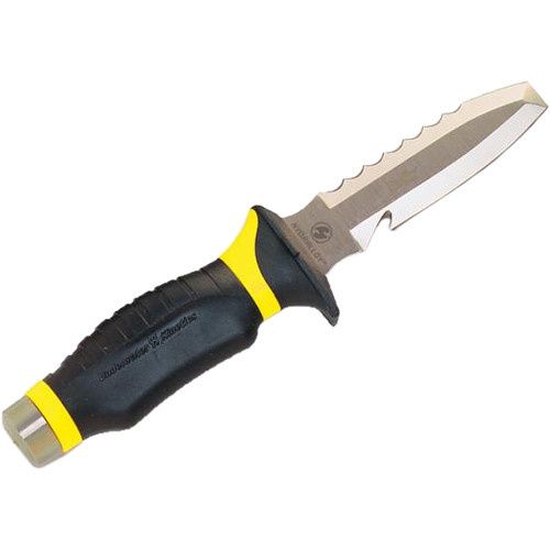 Underwater Kinetics Blue Tang Hydralloy Blunt Tip Dive Knife - Yellow, Color: YELLOW