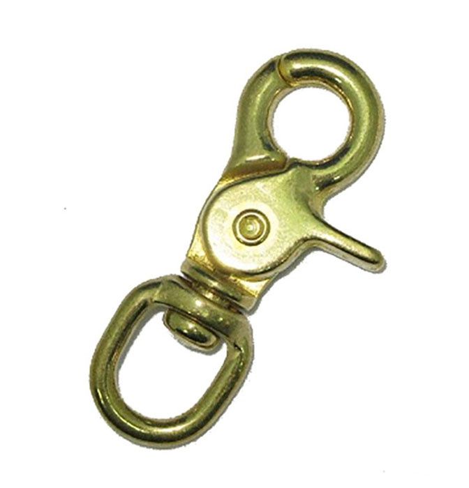 STORM BRASS TRIGGER SNAP, Color: BRASS, Size: 1/2X2 3/8