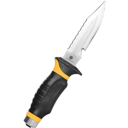 Underwater Kinetics Blue Tang Hydralloy Drop Point Dive Knife - Yellow, Color: YELLOW