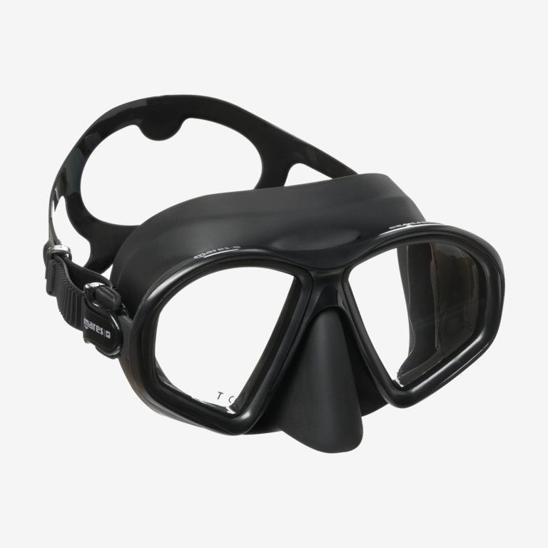 Mares Sealhouette Spearfishing &amp; Scuba Diving Mask, Color: Black/Black