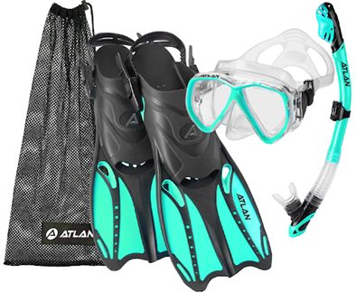 Storm Adult Snorkeling Set, Color: Mint, Size: Large/XLarge