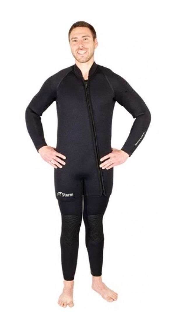 Storm Men's 7mm 2 Piece Step-In Scuba Wetsuit, Size: Medium - Large