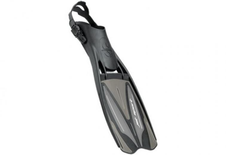 Scubapro Jet Sport Adjustable Fin, Color: Black/Gray, Size: X-Small