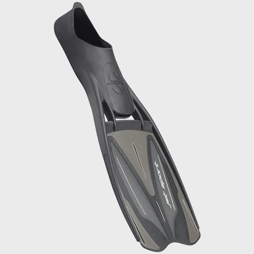 Scubapro Jet Sport Full Foot Fin, Color: Black/Grey, Size: X-Small