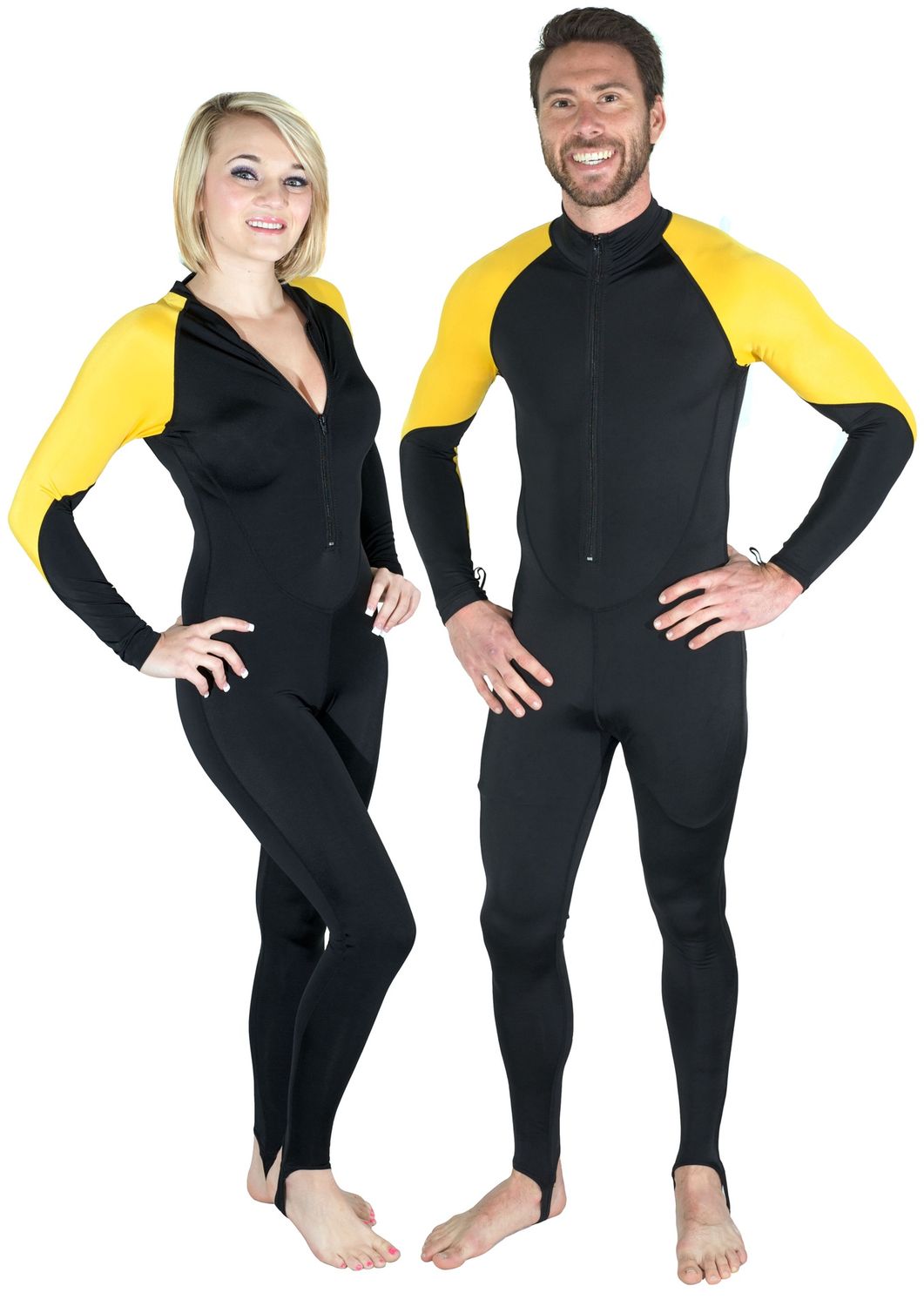 Storm Lycra Dive Skin - Black/Yellow, Color: Black/Yellow, Size: Small