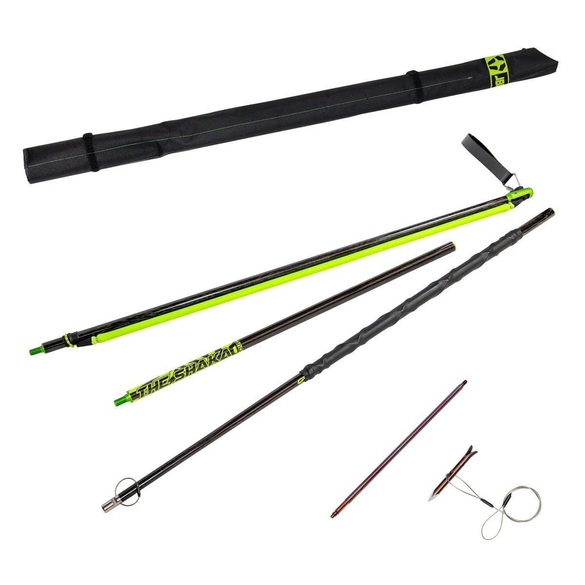 JBL 8' Roller Travel Pole Spear 3-Piece with Harpoon Slip-Tip