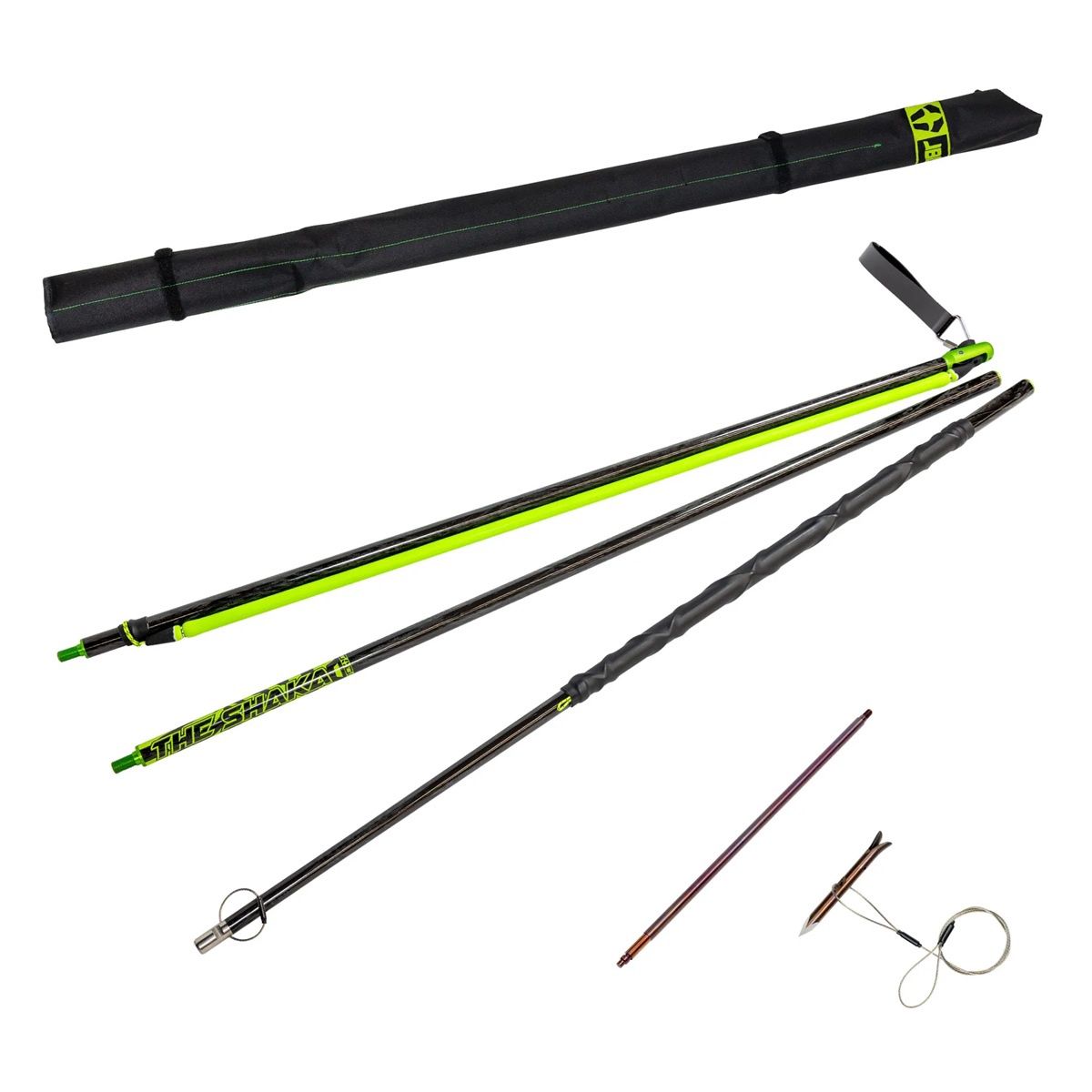 JBL 9' Roller Travel Pole Spear 3-Piece with Harpoon Slip-Tip