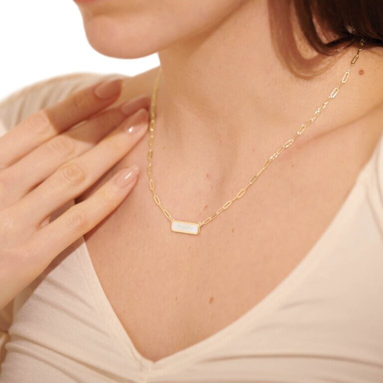 A Littles &amp; Co Necklaces, Color: Gold, Type: Just For You Wonderful Daughter