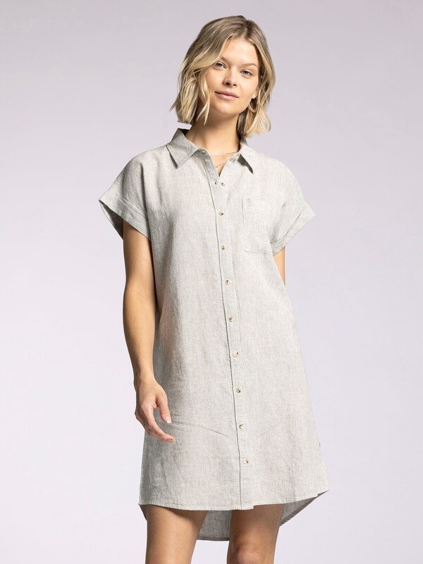 Judson Dress, Size: Small, Color: Micro Olive Stripe