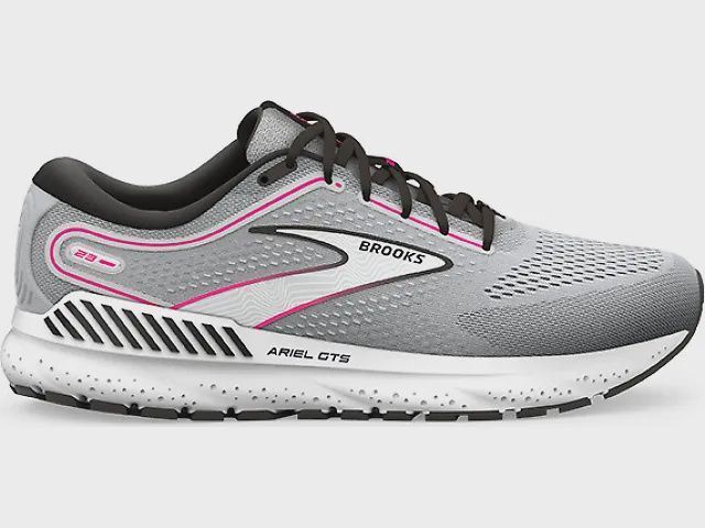 Ariel GTS 23, Size: 8, Color: Grey/Black/Pink, Width: Regular