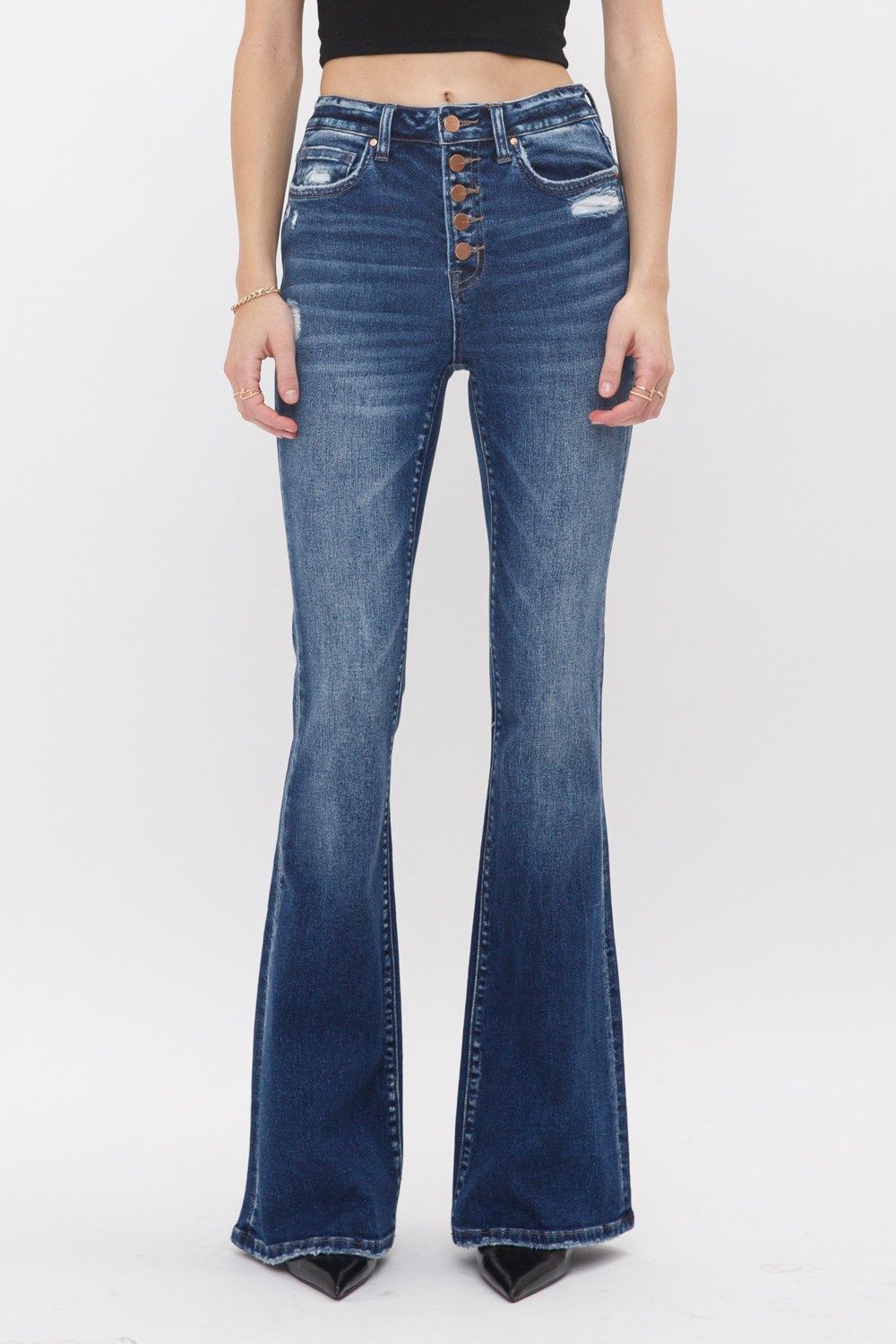 Remy Mica Jeans - High Rise - Flare - 33.5&quot;