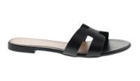 Artist Black Leather Sandal - SALE - MSRP: $39.98
