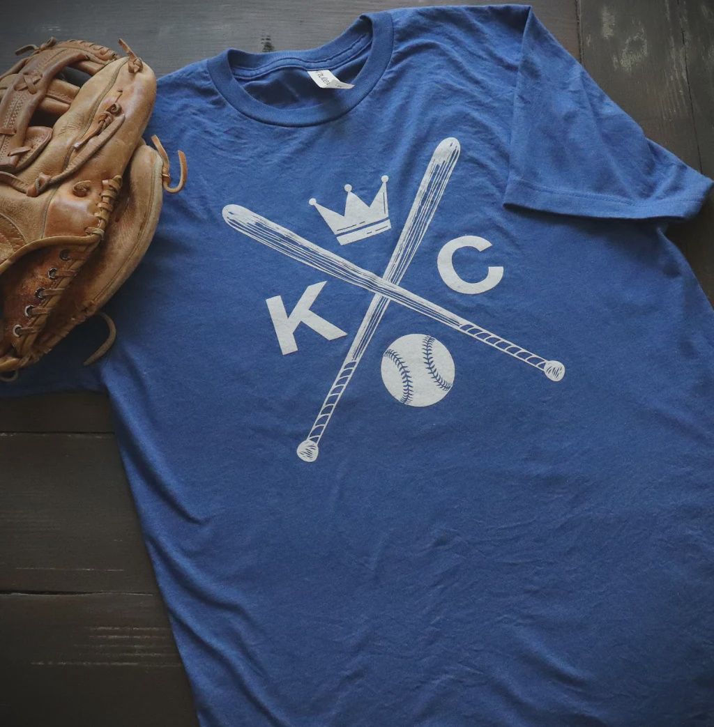 KC Baseball Crossed Bats