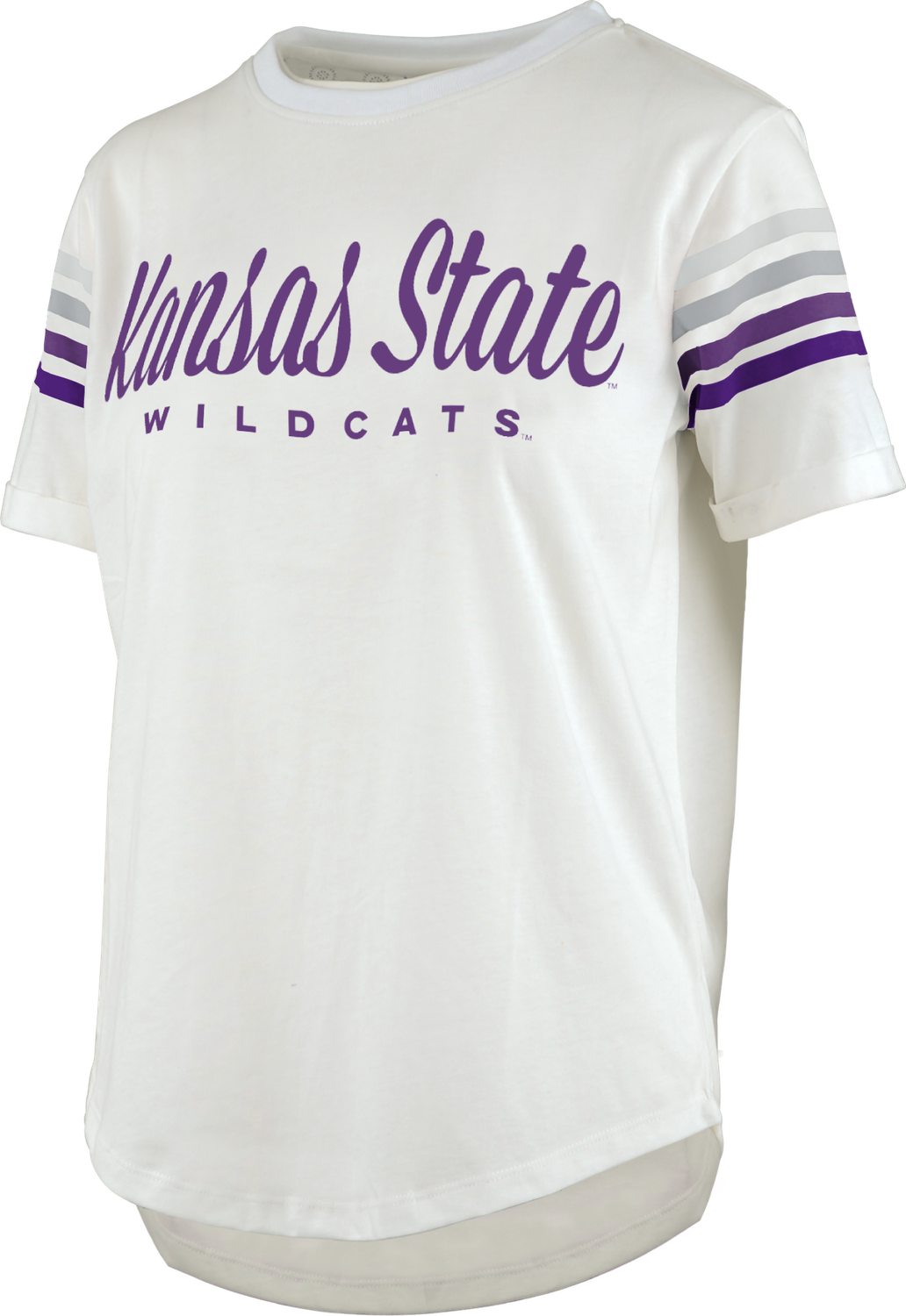 Wildcats Striped Sleeve Tee