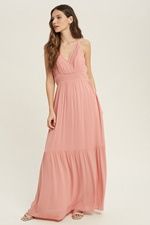 Ruched Maxi Dress -SALE- $74.98