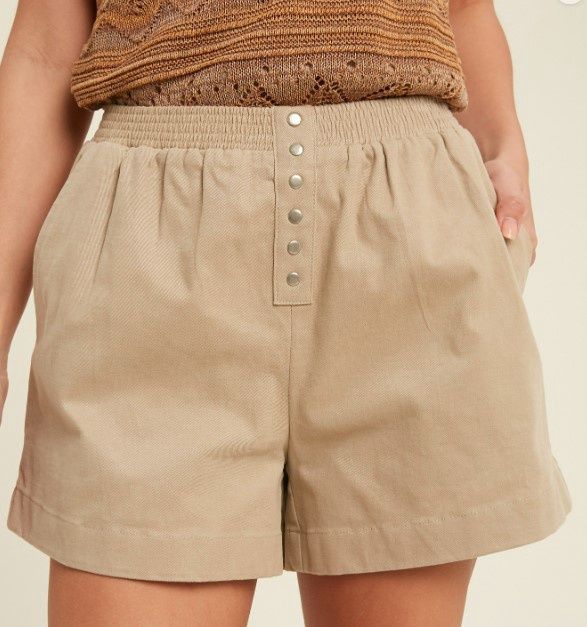 Cas Button Front Shorts - SALE