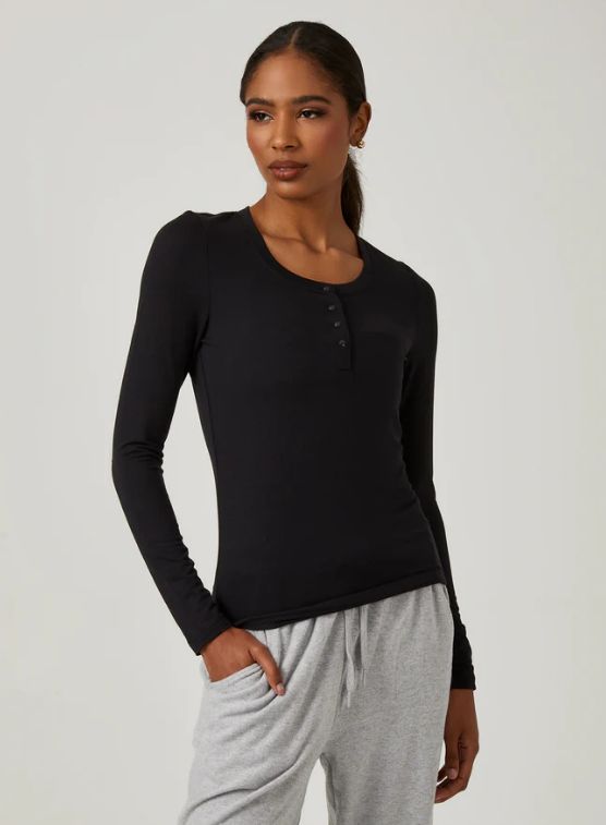 Core Ribbed Henley