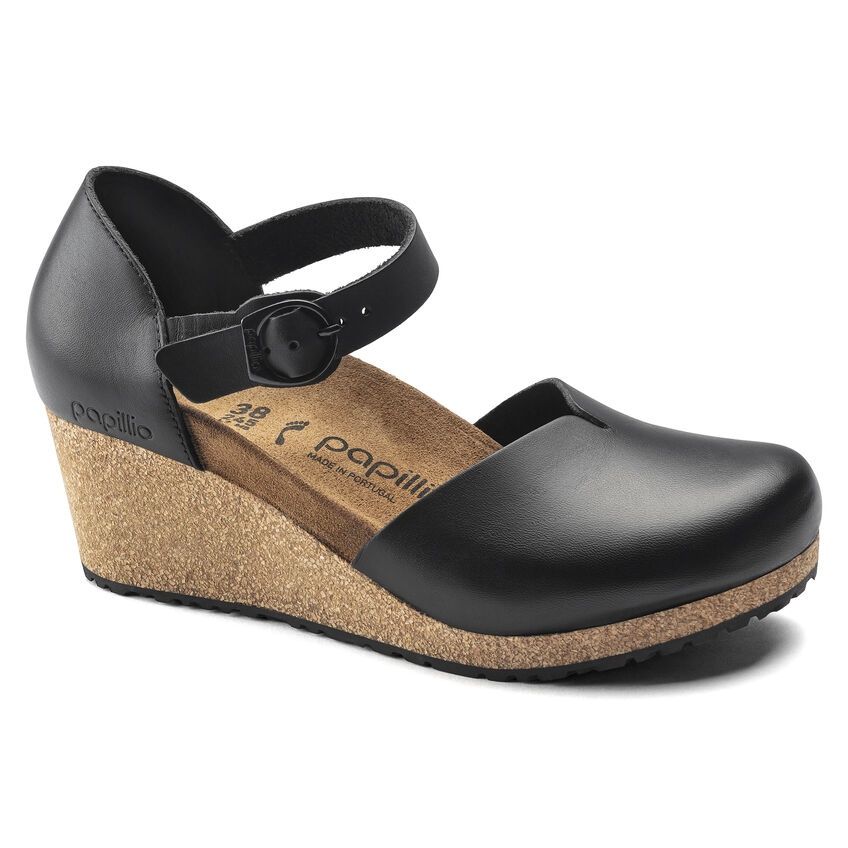 Mary Ring Buckle Leather Heel