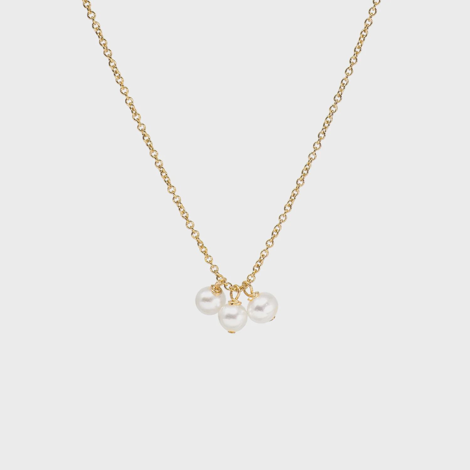 Three Wishes With Three Pearls Necklace
