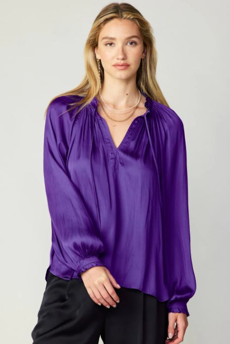 L-SLV Split Neck W/Self Tie