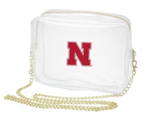 Clear Nebraska Camera Crossbody Purse