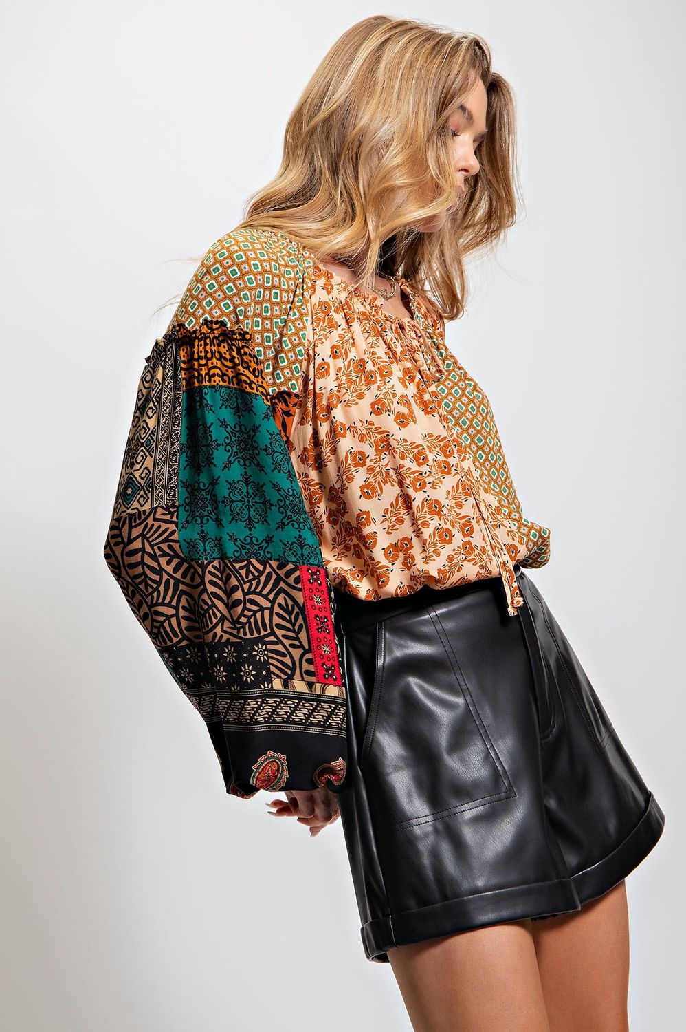 Faux Leather Shorts