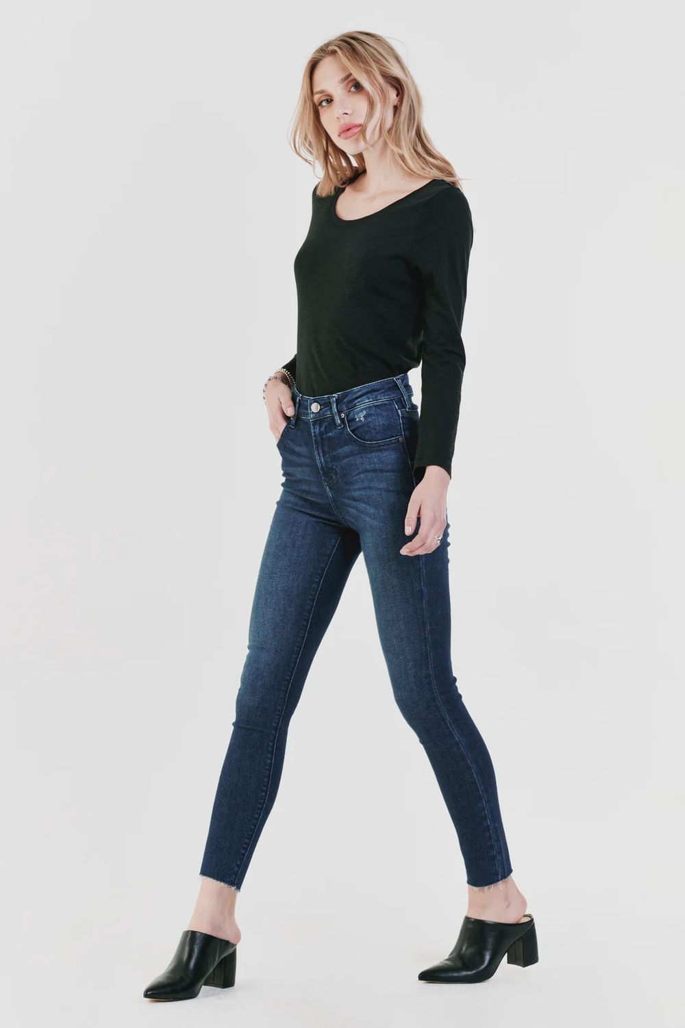 Olivia Super High Rise Ankle Skinny Jeans