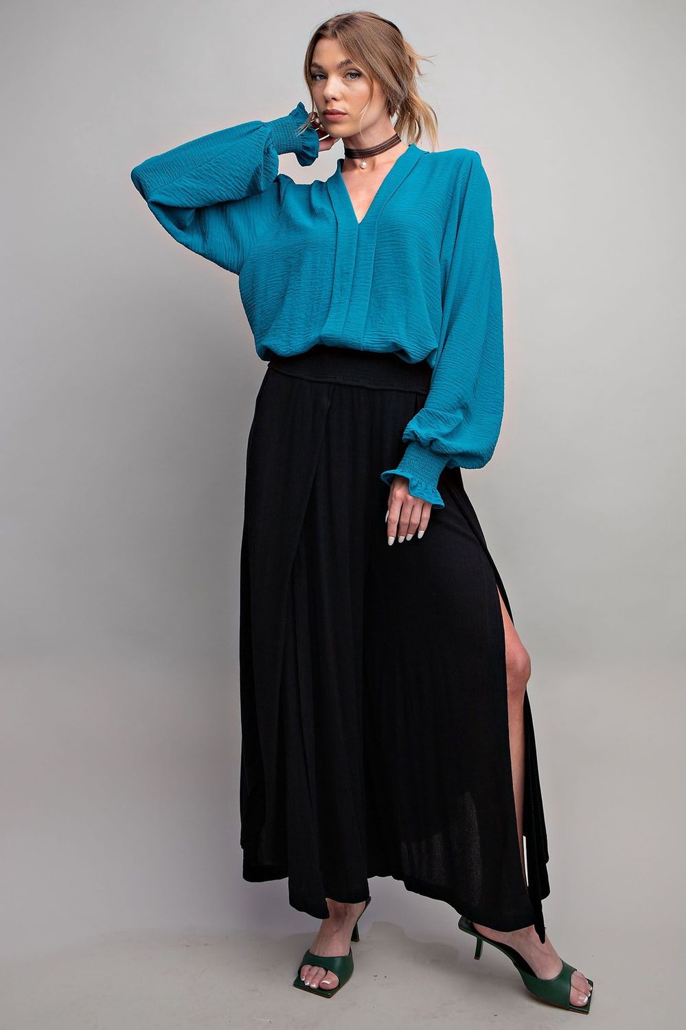 Brooklyn Woven Blouse - SALE -  MSRP: $26