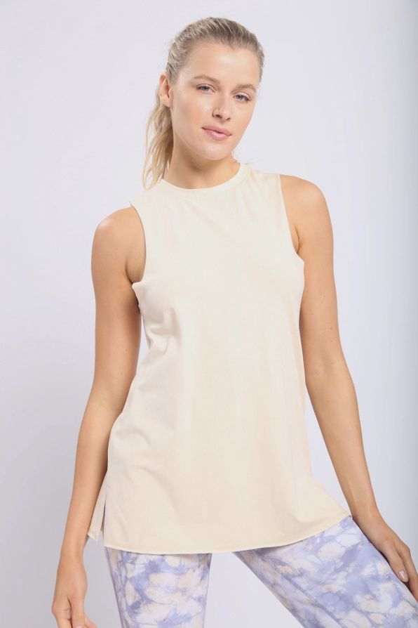 Shirred &amp; Gathered Back Flow Tank - SALE - MSRP: $40