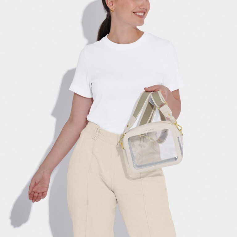 Clear Camera Stadium Crossbody Bag